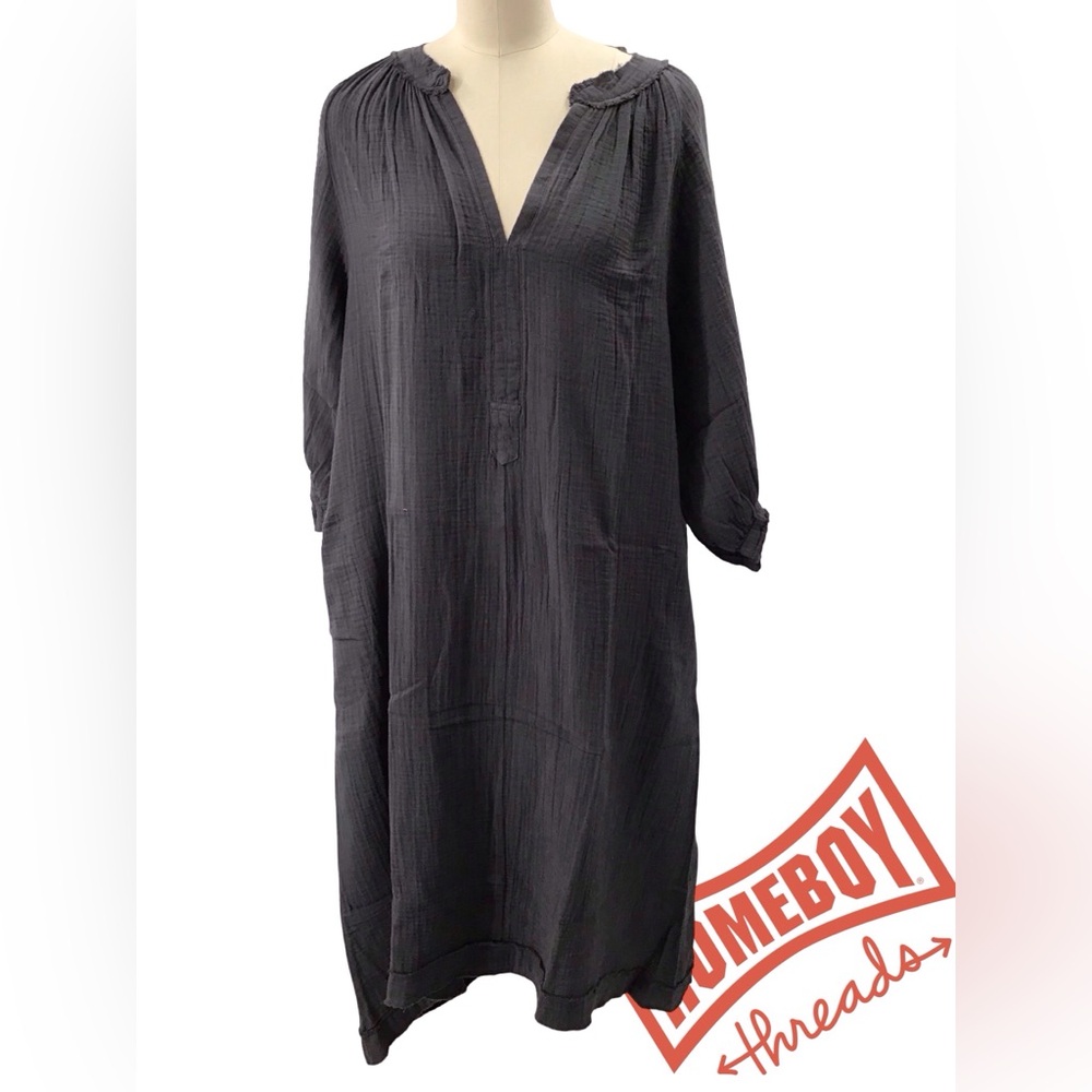 Ocean+Main Black Gauze Dress